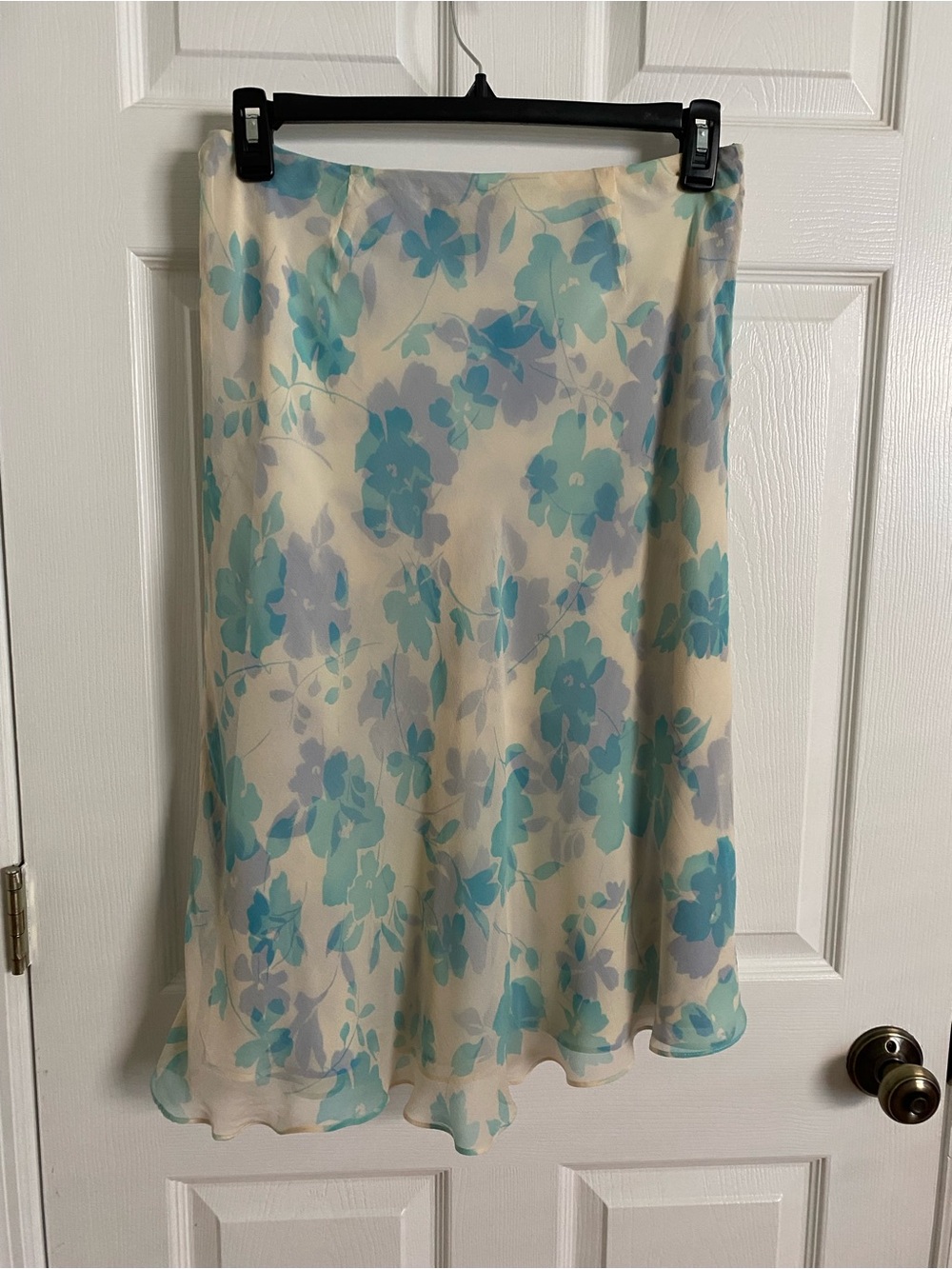 Charter Club Silk Floral Midi Skirt | Size 10